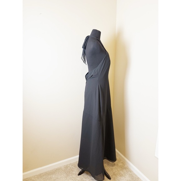Revelry Black Athena Bridesmaid Dress Size 12 - Picture 3 of 6
